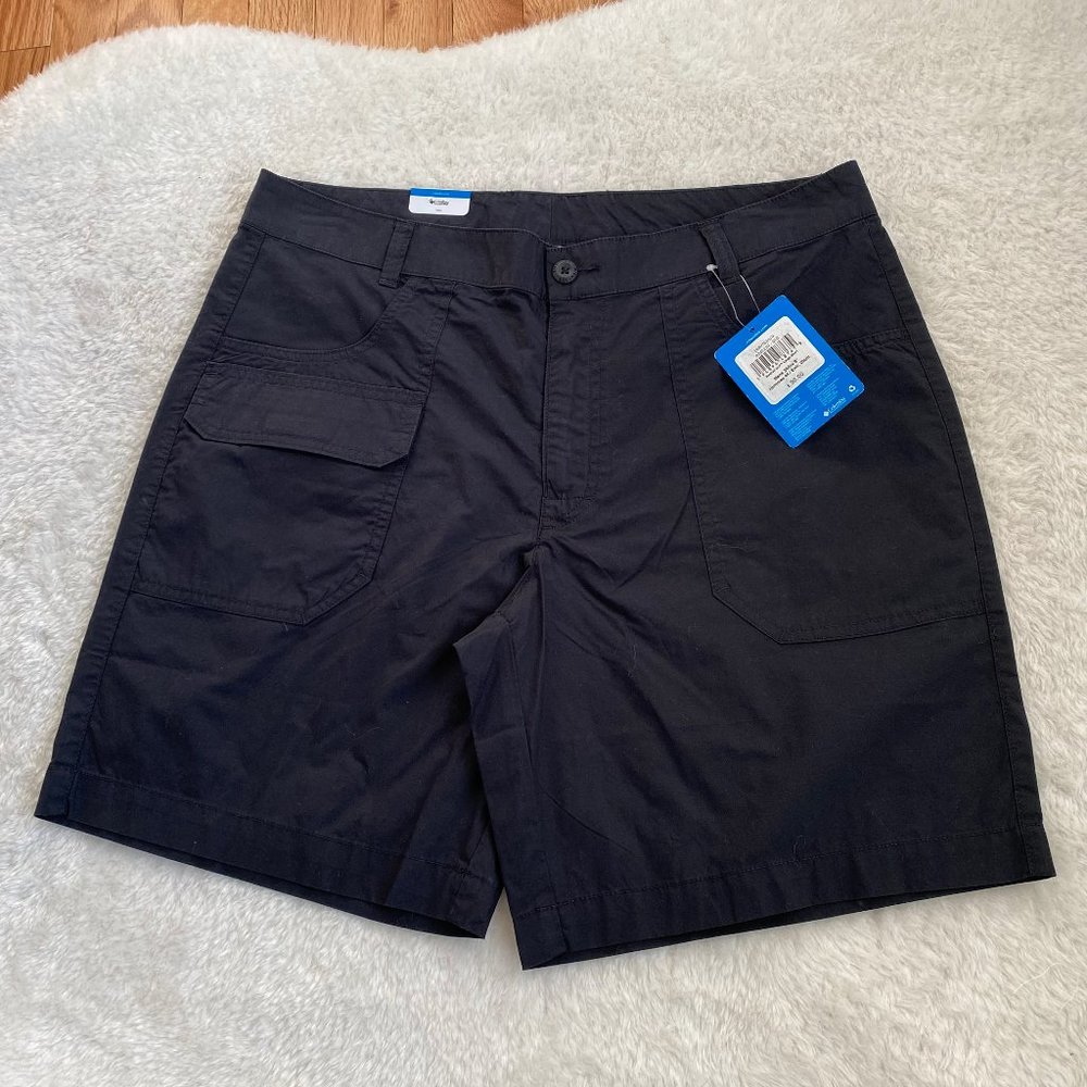 Columbia Men's Shorts Size 34", Size 36", Ins 8", Pockets, Black